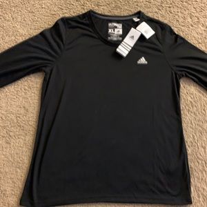 long sleeved adidas athletic top